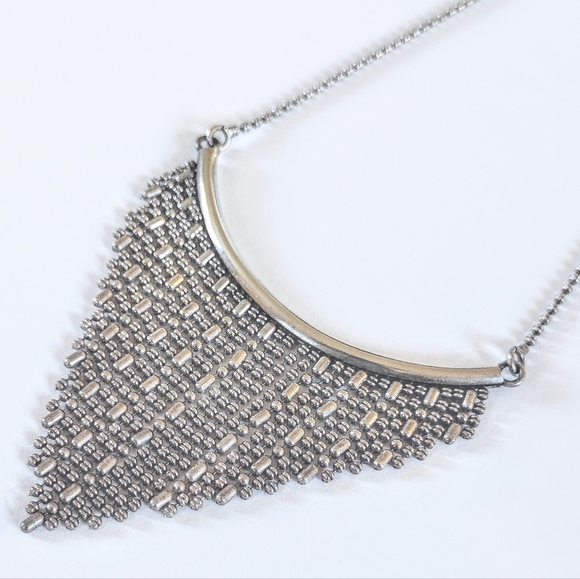 🩶 Vintage 925 Solid Sterling Silver Articulated Beaded Tassel Chain Necklace - Picture 1 of 8